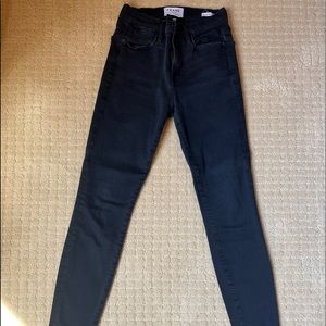 Frame Jeans with frayed bottoms